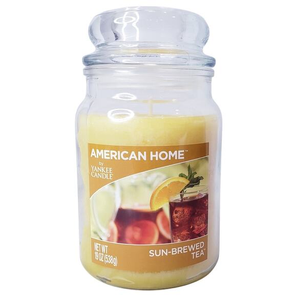 NEW YANKEE CANDLE American Home Sun-Brewed Tea Scented Candle 19 oz Single Wick - Picture 1 of 9